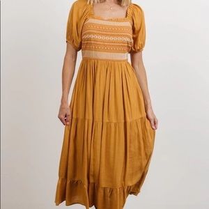 Newcastle Embroidered Midi Dress